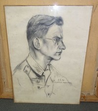 alte Zeichnung Soldat WW2 1944