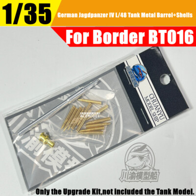 1/35 German Jagdpanzer IV L/48 Tank Metal Gun Barrel+Shells for Border BT-016
