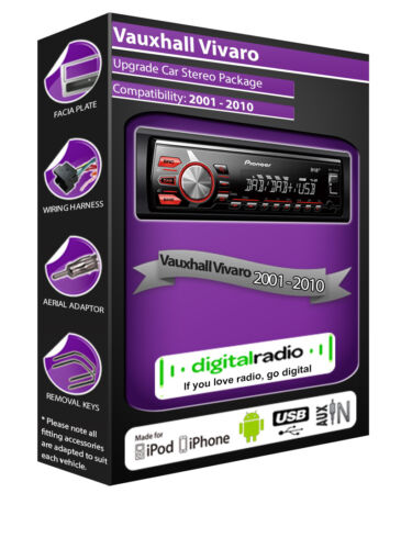 Vauxhall Vivaro DAB Radio, Pioneer Autoradio DAB USB AUX Player + DAB Antenne - Bild 1 von 5
