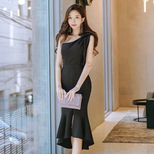 Elegant Kleid Kurz Etuikleid Schwarz Komfortabel Up Knie Schlank ...