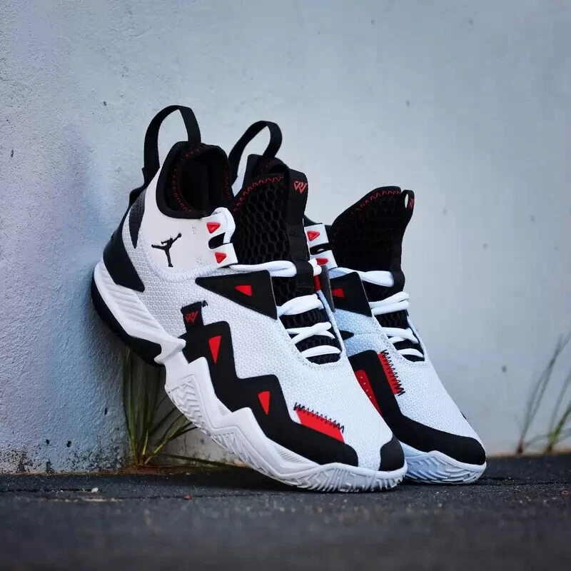 Jordan Westbrook One Take CJ0780 101 bianco nero rosso universitario nuovo uomo taglia 12