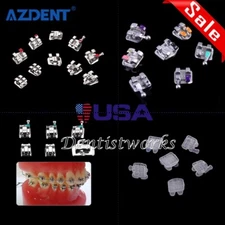 Dental Orthodontic Brackets MINI Roth.022 345 Metal/Ceramic Self-ligating Braces
