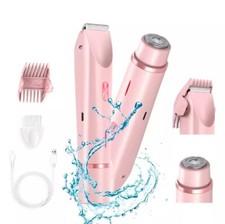 2 in 1 Dual Head Shaver Women, Electric Bikini Trimmer Wet Dry Use Hair Removal