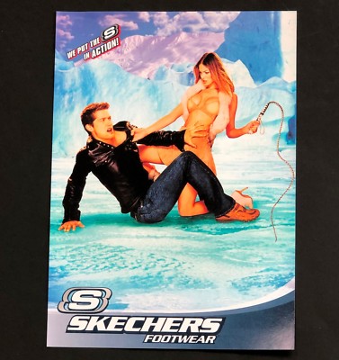 2005 Skechers Advertisement Dominatrix Woman with Whip Artwork Footwear Print AD