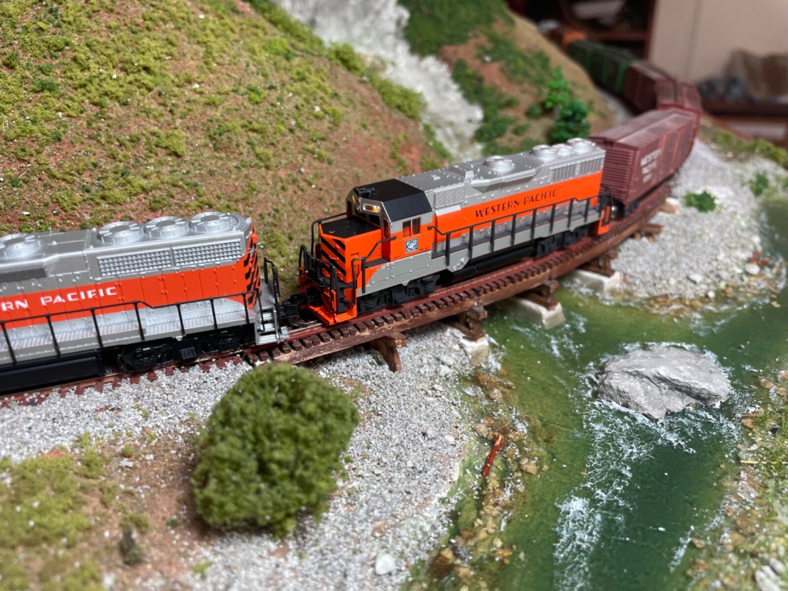 N Scale Model Railroad layout, 4X4' | eBay
