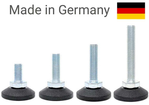 Adjustable Levelling Feet - M8/M10 - Machine/Furniture Foot - Heavy Duty