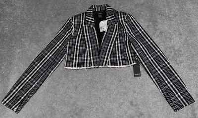 Forever 21 Cropped Jacket Blazer Women's Medium Multicolor