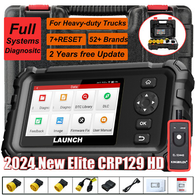 2026 LAUNCH CRP129 HD Elite Heavy Duty Truck Scanner Full System Diagnostic Tool