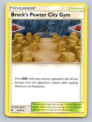Brock's Pewter City Gym 54/68 Hidden Fates Uncommon