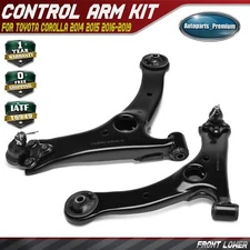 2Pcs Front Lower Control Arm & Ball Joint Assembly for Toyota Corolla 2014-2019