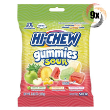 9x Bags Morinaga Hi-Chew Sour Assorted Flavors Chewy Fruit Gummies 4.23oz