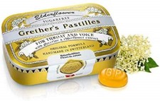 GRETHER'S Pastilles for Throat and Voice, Elderflower, Sugar Free, 110 g/3.75 oz