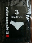 ESPIONAGE 3 PACK SLIP BRIEFS 2XL 3XL 4XL 5XL 6XL 7XL 8XL
