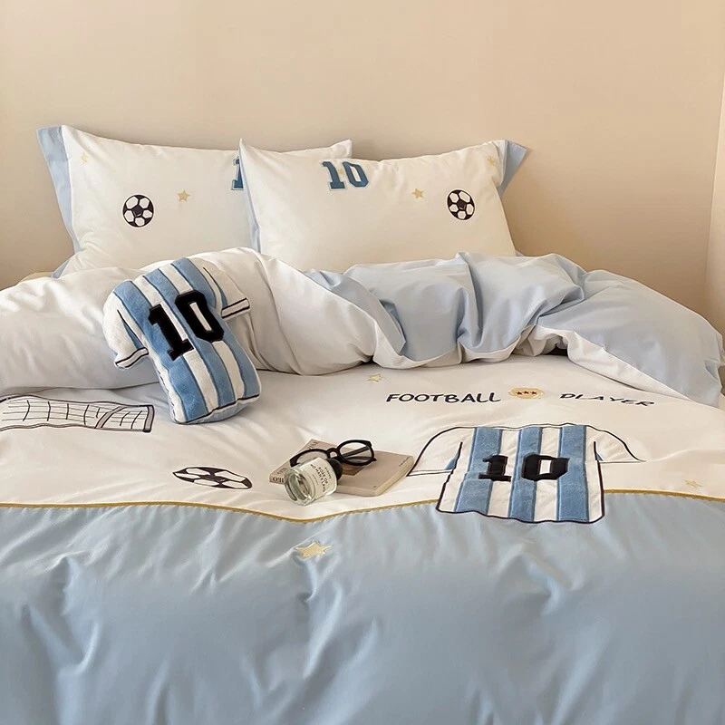 Football Boys Room Blue Argentina Sport Duvet Cover  Bedding - Image 2 of 4