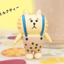 Gorogoro Nyansuke Tabby Cat 🐈🍶☕MILK TEA Limited Gacha Partner Toys x Mind Wave