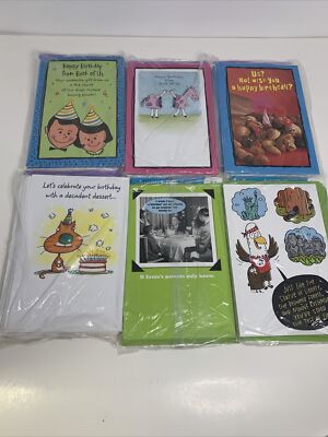 60 Total (6 Packs) Of Unopened Birthday Cards Multiple Brands Wholesale Bulk