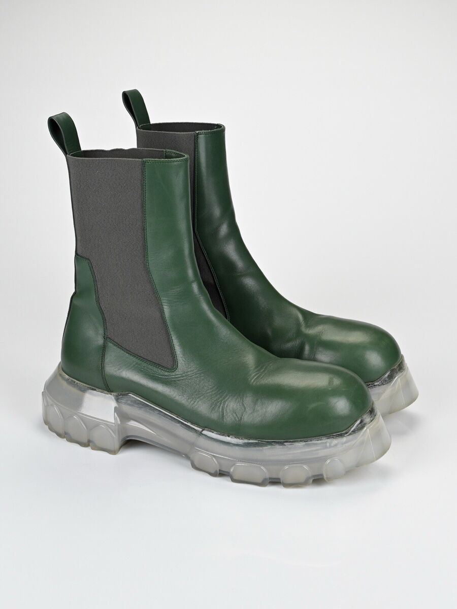 Rick Owens Beatle Bozo Tractor Boots Olive - Size 44 | eBay Rick Owens Beatle Bozo Tractor Boots Olive - Size 44 | eBay
