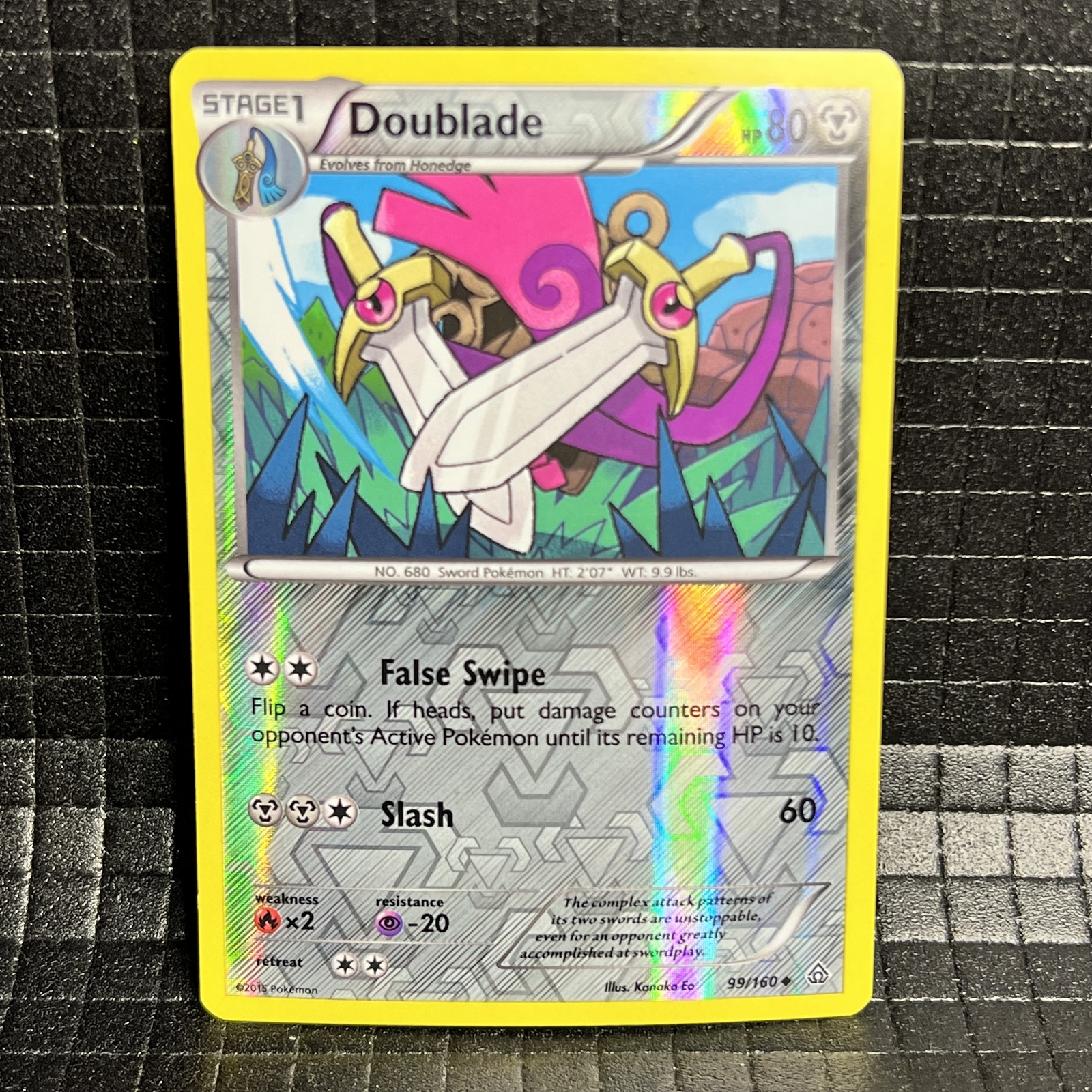 Doublade #99/160 Primal Clash Reverse Holo Uncommon Pokemon Card