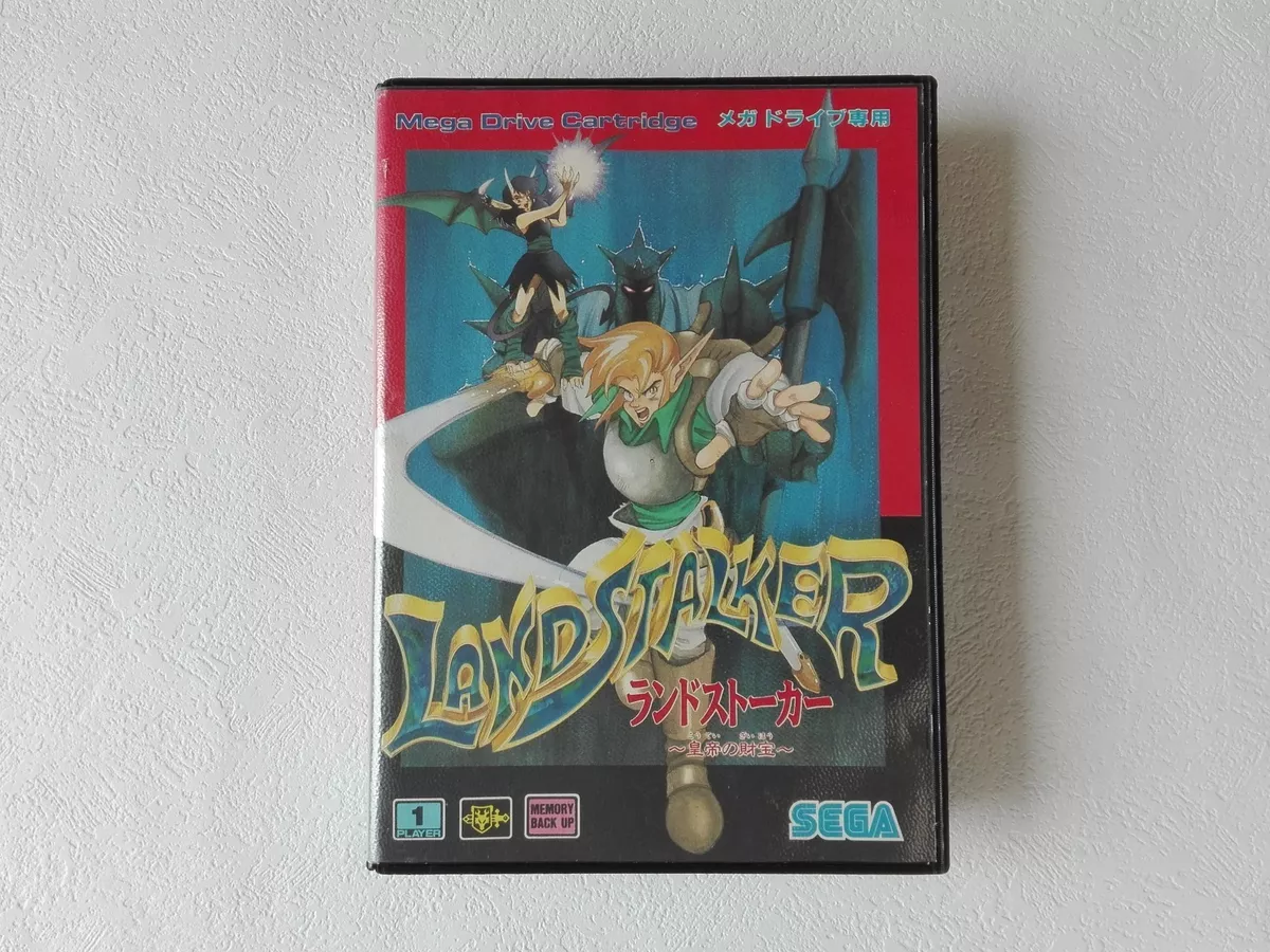 Raro Jogo Sega Mega Drive Land Stalker Estado de Novo Completo