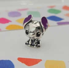 Authentic Pandora Silver  Disney Stitch Bead Moment Charm