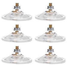 6 Pcs Strong Thickened Sucker Suction Cup Clear PVC Sucker Pads with Screws