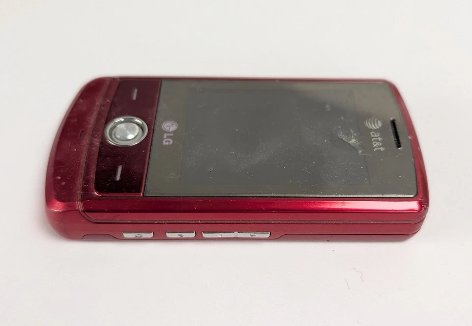 Y2K Red LG Camera Keyboard Slide Cell Phone Untested  - Image 3 of 4