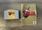 Nintendo 64 (N64) the Legend of Zelda Ocarina of Time Cartridge, Tested Manual