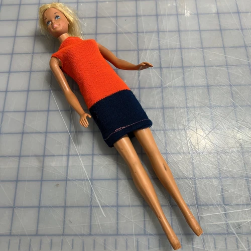 Vintage Twist And Turn Barbie Made In Japan With Dress Cut Hair 