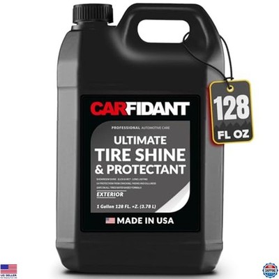 Carfidant Ultimate Tire Shine - 128 fl. oz. Premium Black Satin Finish Dressing