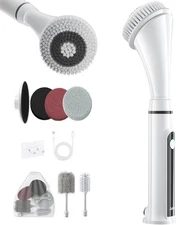 Electric Spin Scrubber Brush - Rechargeable Cordless Cleaning White