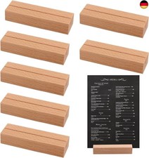 YiliYa 8 Stücke Holz Kartenhalter, Tischkartenhalter, Namesschild Fotohalter, 