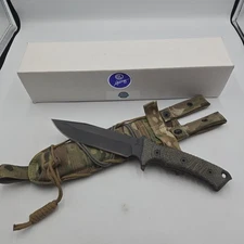 Chris Reeve Knives - Pacific / Plain Edge Cpm 4V / Black Micarta / Camo Sheath
