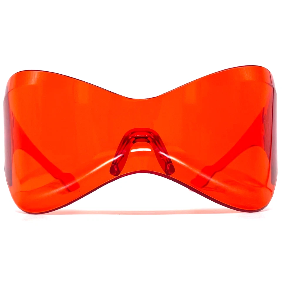 Gafas de sol "SHIELD" vintage NOS - Italia años 80 - RARAS - grandes - rojas Foto 2 de 4