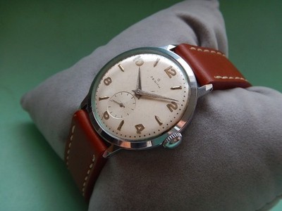 50er JAHRE ZENITH HANDAUFZUG KALIBER 106-6 ÜBERHOLT GARANTIE 2 Jahre TOP ZUSTAND