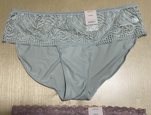 Auden Women's Size Medium Soft Breathable Stretchy Floral Hipster Panties 3 Pack - Photo 4/9