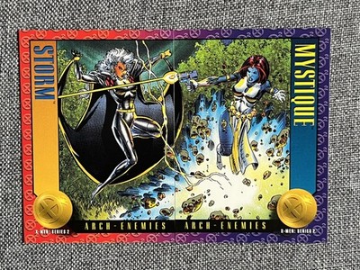 STORM V MYSTIQUE! X-Men 2 ARCH-ENEMIES  Xavier s Files  #46-47 1993 Skybox