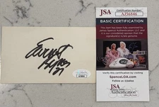 Earnest Bryner Autograph JSA Certified 