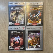 Star Wars Starfighter, Battlefront, LEGO & Revenge Of The Sith PS2 Game Bundle