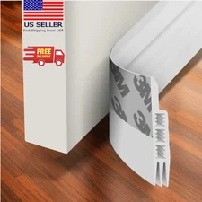 Under Door Sweep Weather Stripping Door Draft Stopper Blocker Strong Adhesive