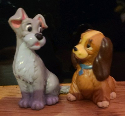 Disneys lady and the tramp vintage bullyland figures 1982 - Cake toppers -