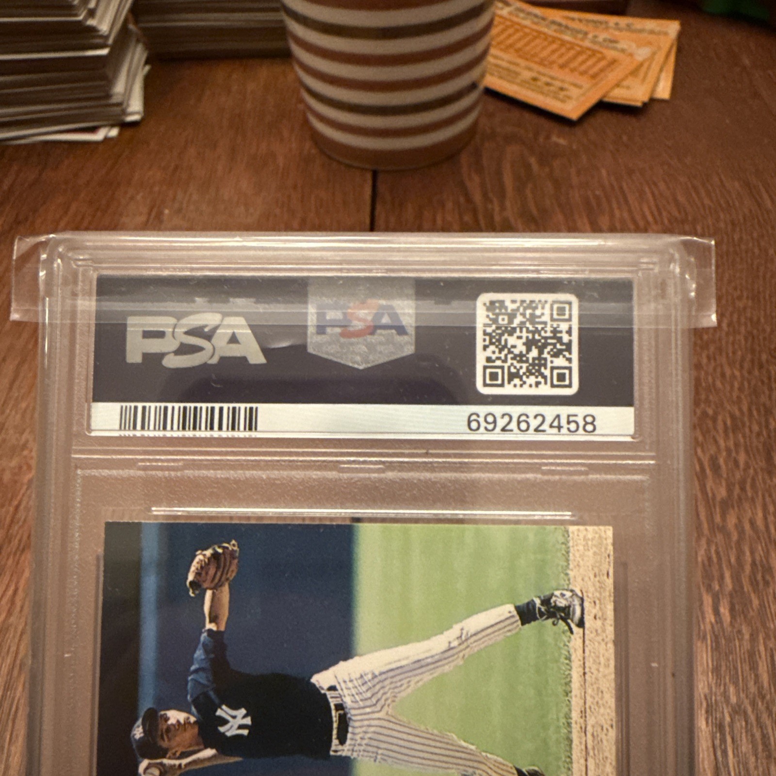 1993 PINNACLE #457 DEREK JETER YANKEES PSA 8 BASEBALL NY YANKEES view 6
