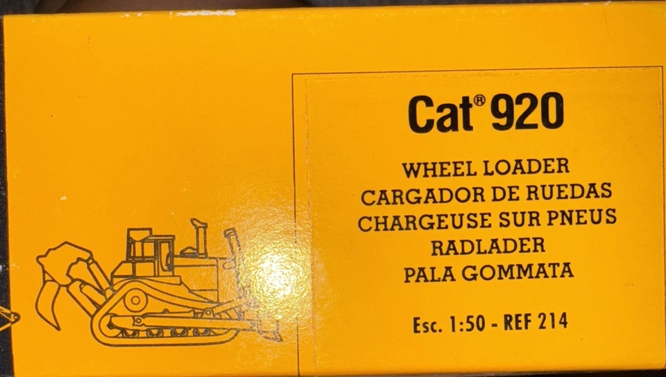 JOAL 1:50 SCALE DIE-CAST CATERPILLAR  CAT 920 WHEEL LOADER 214 NIB - Image 4 of 4