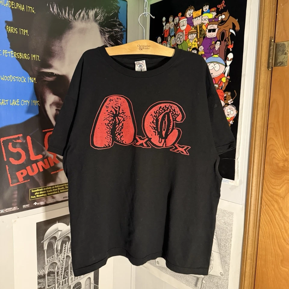 Винтажная футболка 2001 AxCx Grindcore Death Metal Faded Band размер XL - Изображение 2 из 4