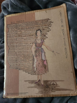 #ad quot;Cat On A Hot Tin Roofquot; Original Costume Sketch By Jack Edwards 1976 $450.00