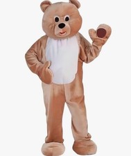 Bear Costume Adult Plush Mascot Costume Halloween, Birthday Party NEW W/box 74in