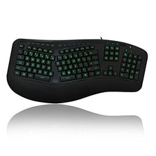 Adesso AKB150EB Ergonomic Keyboard USB 105-Key Black
