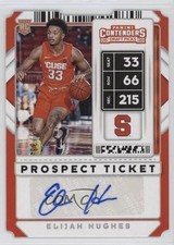 2020 Contenders Draft Picks Sticker Ticket Stub /33 Elijah Hughes #89 Auto 5w5