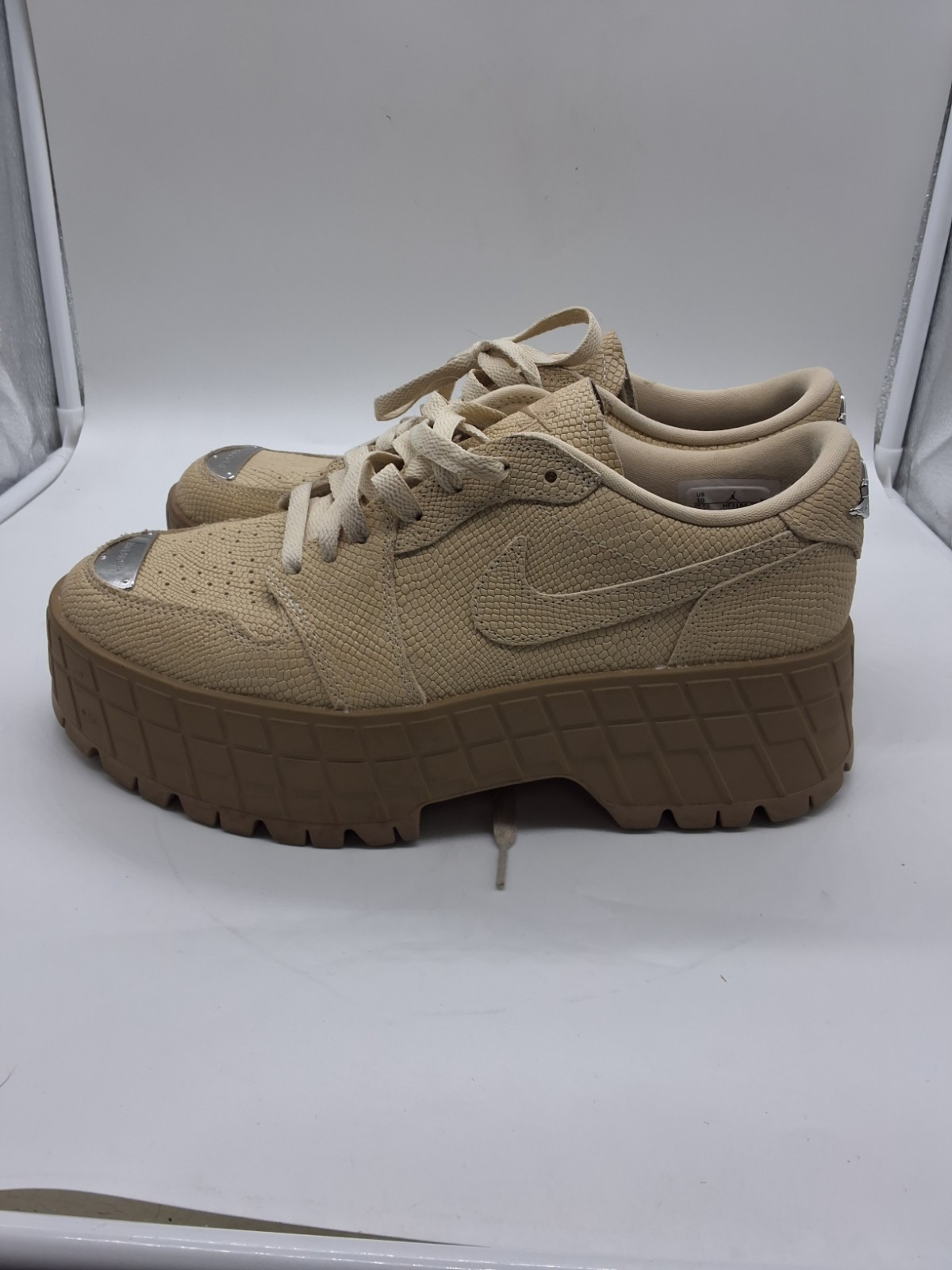 Nike Air Jordan 1 Brooklyn Low Leather Ratten Womens Shoes Sz 10