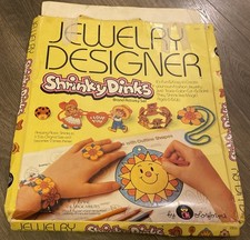 Shrinky Dinks Jewelry Designer Set Activity Opened Box Vintage 1982 Made In USA
