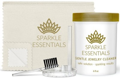 Gentle Jewelry Cleaner Solution Kit: Gold, Sterling Silver, Diamond, Turquois...